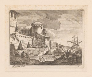 Italian Harbor by Jan Vincentsz. van der Vinne