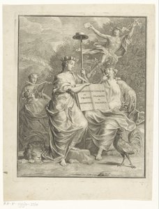 Personifications of the Austrian Netherlands and France
