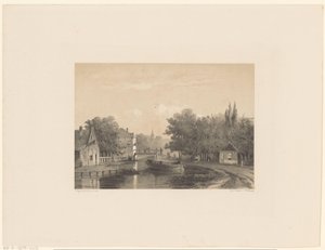 Village Scene with River