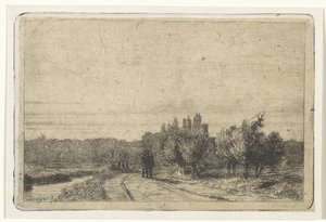 View of the Schenkweg from the Dome by Jan Weissenbruch