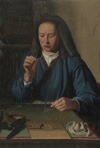Woman Weighing Gold by Jan Woutersz.