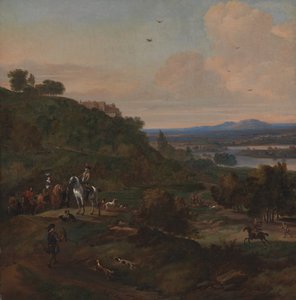 Heron Hawking Below Stirling Castle