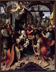 The Adoration of the Magi (Central Panel) by Jan de Beer