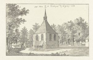 View of the Church in Driebergen by Jan de Beijer