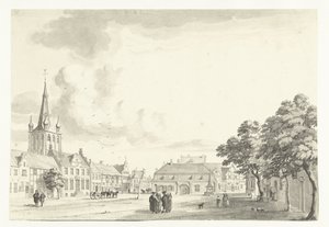 View of the Market of Uerdingen by Jan de Beijer