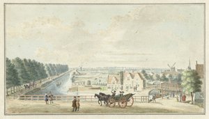 View of the Wall near the Catharijnepoort in Utrecht by Jan de Beijer