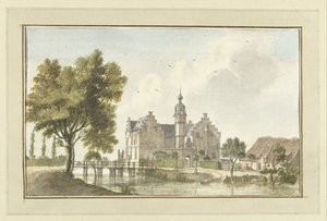 The House den Ham, on the Niers in Germany by Jan de Beijer