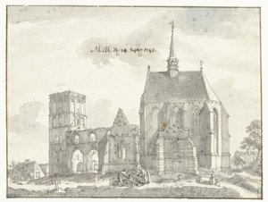 Ruins of the Church in Mill by Jan de Beijer