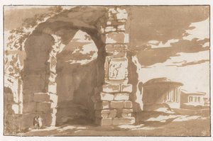 Part of the Baths of Diocletian and S. Bernardo alle Terme by Jan de Bisschop