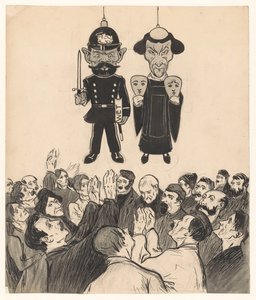 Policeman and Priest as Puppets