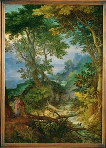 Mountain Landscape with the Temptation of Christ