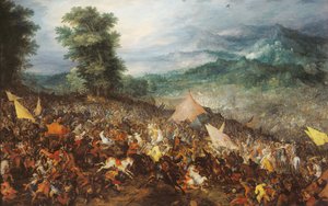 The Battle of Gaugamela by Jan the Elder Brueghel
