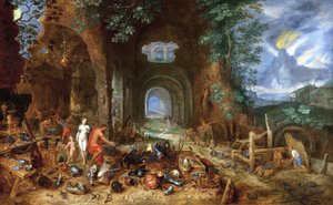 Venus at the Forge of Vulcan by Jan the Elder Brueghel