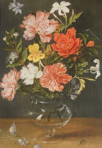 Still Life of Carnations and Other Flowers