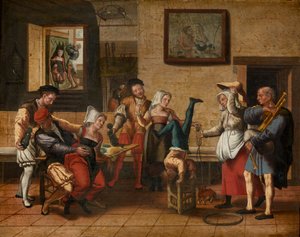 Pub scene by Jan van Amstel