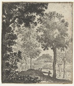 Landscape with Large Tree in Foreground