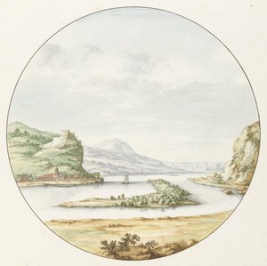 View of the Rhine at Hammerstein by Jan van Call (I)