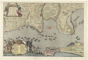 Map of the Landing and Expedition of the Allies at Cadiz, 1702