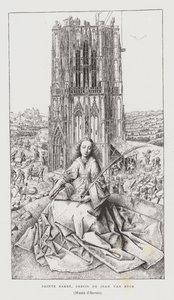 St Barbara, 1437 by Jan van Eyck