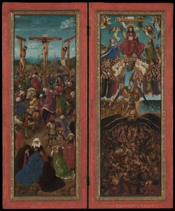 The Crucifixion, The Last Judgment by Jan van Eyck