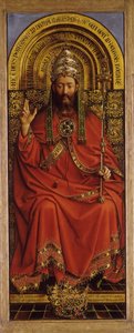 The Ghent Altarpiece. Adoration of the Mystic Lamb: God Almighty by Jan van Eyck