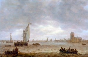 Mouth of the Maas (Dordrecht) by Jan van Goyen