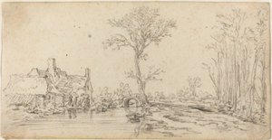 Cottage by a River by Jan van Goyen