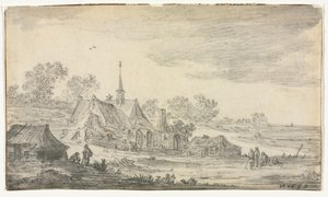 Group of Buildings on a Seashore by Jan van Goyen