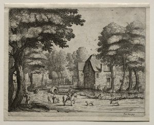 The Stone Bridge by Jan van Goyen