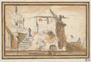 Two Buildings with a Stairway