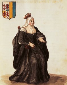 Portrait of Caterina Cornaro, engraving