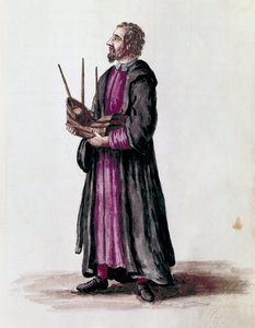 Representation of a Naval Architect Holding a Miniature Model of the Ship He Built (detail) by Jan van Grevenbroeck
