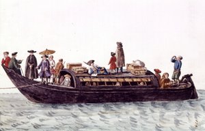 Venice lagoon boat for transport of people and goods by Jan van Grevenbroeck
