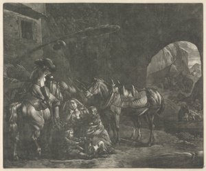 The Mother of Two Children by Jan van Huchtenburg