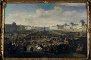 Louis XIV approaching the Pont Neuf, Paris