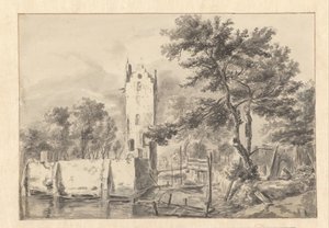 View of Kostverloren Manor on the Amstel