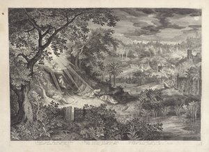 Landscape with Christ in the Garden of Gethsemane by Jan van Londerseel