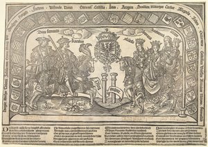 The six children of Philip the Handsome: Eleanor of Castile, Charles V, Isabella of Austria, Ferdinand I, Mary and Catherine by Jan van Nieulandt