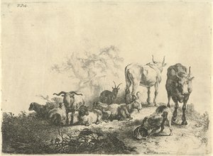 Landscape with Cattle and a Milkmaid
