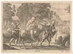 Flight into Egypt by Jan van Ossenbeeck