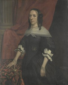 Portrait of a Woman, possibly Anna van Bourgondië, Founder of Slot Windenburg op Dryschor and Wife of Adolf van Kleef by Jan van Rossum