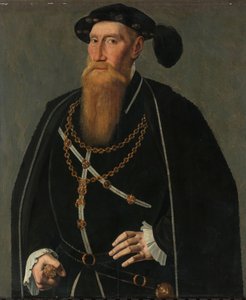 Portrait of Reinoud III of Brederode, Lord of Vianen, Deacon in the Order of the Golden Fleece, Counselor and Chamberlain to Charles V