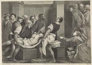 Raising of Lazarus by Jan van Troyen