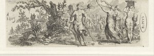 Dancing Nymphs Spied by Satyrs