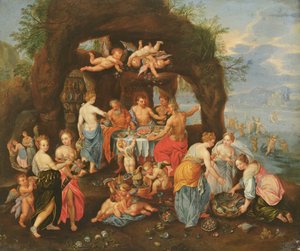 The Feast of the Gods by Jan van and Balen, Hendrik van Kessel