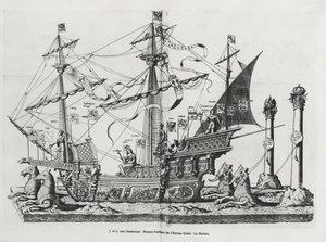 Triumphal Vessel in the Funeral Procession of Emperor Charles V, 1559