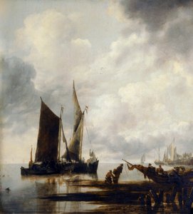 Sea Piece by Jan van de Capelle or Cappelle