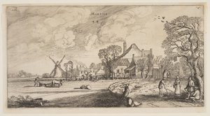 March, from The Twelve Months of the Year by Jan van de Velde II