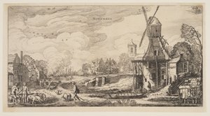 November, from The Twelve Months of the Year by Jan van de Velde II
