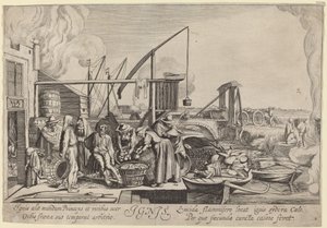Ignis (Fire) by Jan van de Velde II, after Willem Buytewech